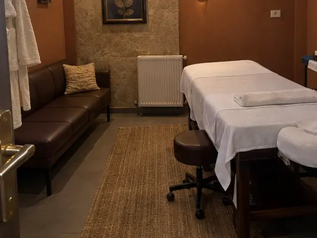 Deri kanepeli, halılı masaj odası — Esenyurt, Masaj Salonun