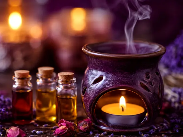 Buhurdanlık ve aromaterapi yağı şişeleri — Esenyurt, Masaj Salonun